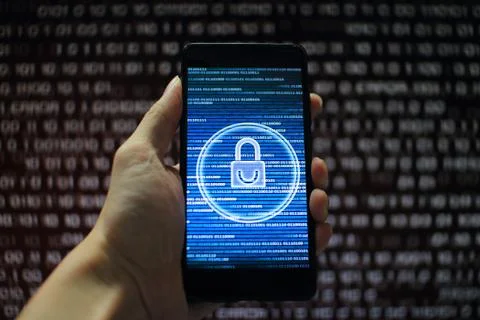 Data privacy. surfing through hostile internet and hackers probe and bad gove Stock Photos