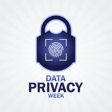 Data Privacy Week 库存插图