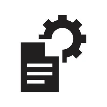 Data process vector icon design template Stock Illustration