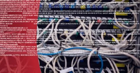 Data processing against close up of computer server against red technology 스톡 사진