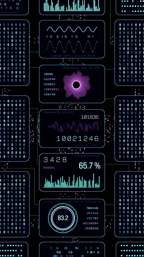 Data processing, AI artificial intelligence system, deep learning, big data Stock Footage 326320262
