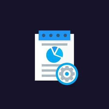 Data processing, analytics icon イラスト素材