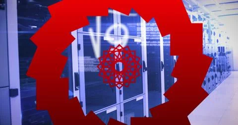 Data processing and digital information flowing through a network of computer Stock Photos