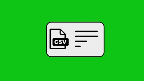 Data processing animation showing csv file document icon and checkbox verif.. Stock Footage 346497115