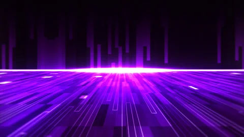 Data processing by artificial intelligence.Technological sci-fi background. Stock Footage 247913488