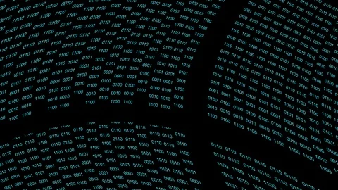 Data processing binary Ethernet streams Stock Footage 114971115