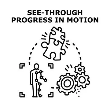 Data processing for business progress solution 스톡 일러스트