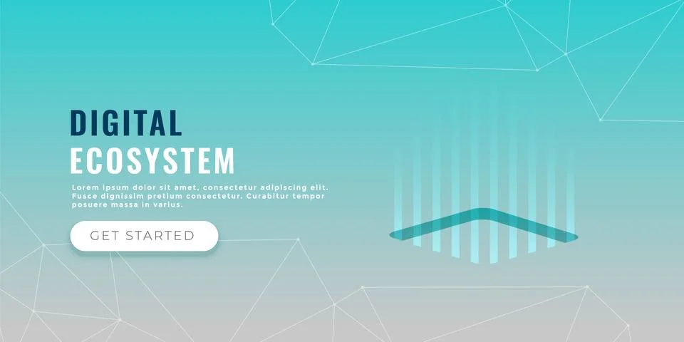 Data processing concept banner design Stock Illustration