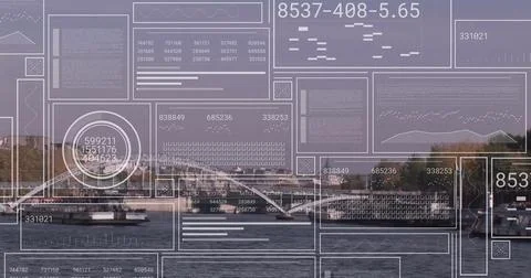 The data processing concept is digitally generated image Stock Photos