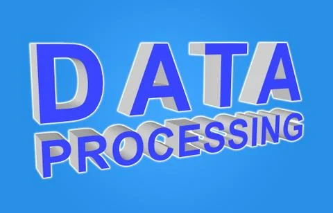 Data processing concept Stock Illustration