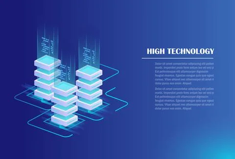 Data processing concept Stock Illustration