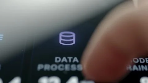 Data processing expense control dashboard interface 스톡 사진