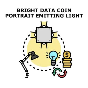 Data processing for financial growth and bright ideas イラスト素材
