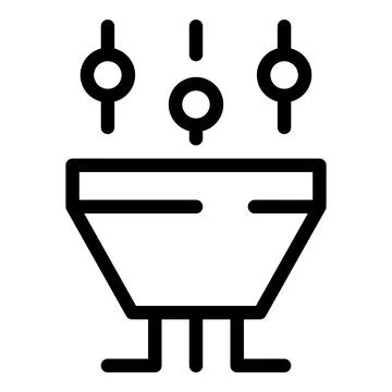 Data processing funnel icon representing data analysis Stockillustratie