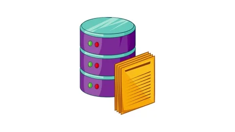 Data processing icon animation Stock Footage 157178284