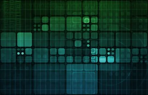 Data processing 库存插图