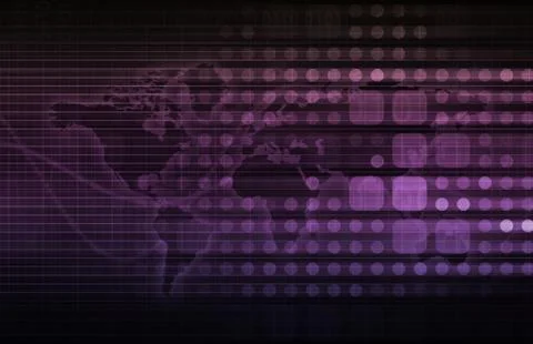 Data processing Stock Illustration