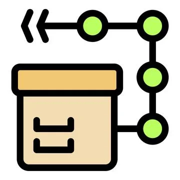Data processing leading to storage unit with backward tracking イラスト素材