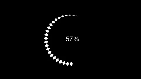 Data Processing Loading Animation with Waiting Progress Bar Visualization Stock Footage 337070777