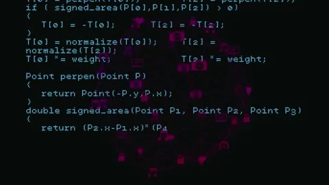 Data processing over globe of network of connections spinning against black Stock Footage 330051639