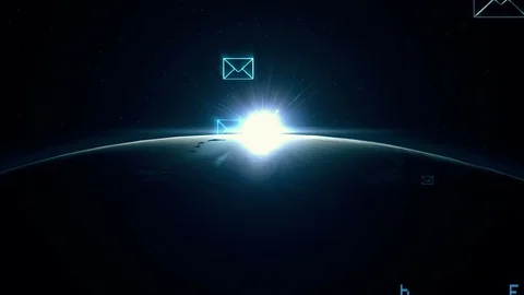 Data processing with spinning globe Stock Footage 118221399