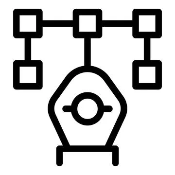Data processing system managing multiple connections Stock Illustration