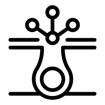 Data processing system transforming information with connections Stock Illustration