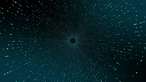 Data processing technology data transfer blue Stock Footage 201015253