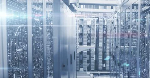 Data processing through data processing centre イラスト素材