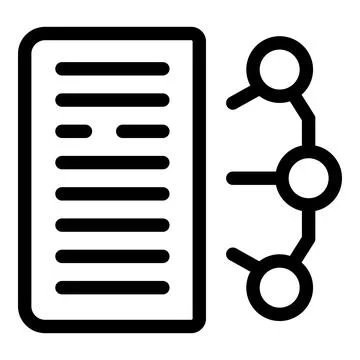 Data processing transforming information into structured knowledge Stock Illustration