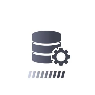 Data processing vector icon Stock Illustration