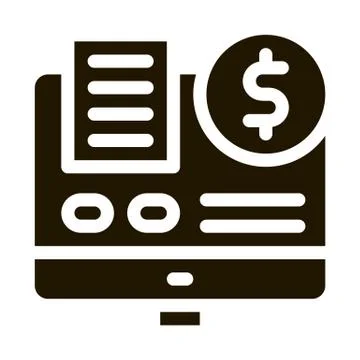 Data Processor Computer Betting And Gambling Icon Vector Illustration 스톡 일러스트