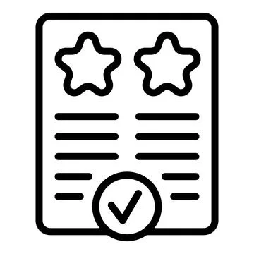 Data product icon outline vector. Compare template Stock Illustration