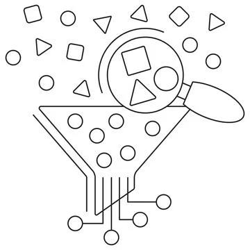 Data Profiling icon Illustrazione stock