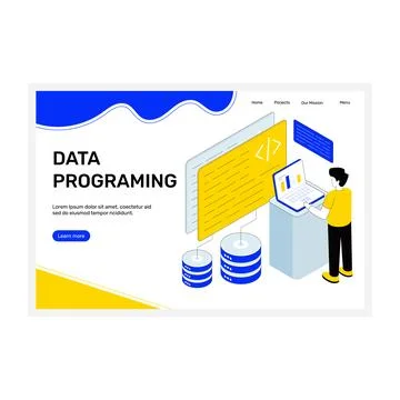 Data Programming Stock Illustration