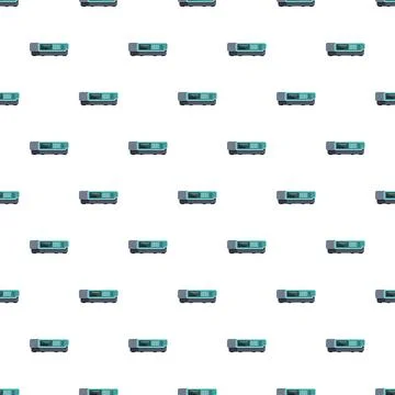 Data projector tech devices seamless pattern background イラスト素材