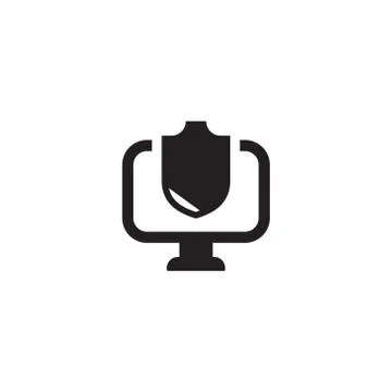Data protect vector icon design template Stockillustratie