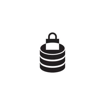 Data protect vector icon design template Stock Illustration