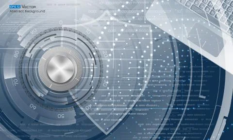 Data protection abstract background 스톡 일러스트