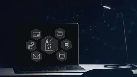 Data protection and cybersecurity concept, Stock Footage 281540546