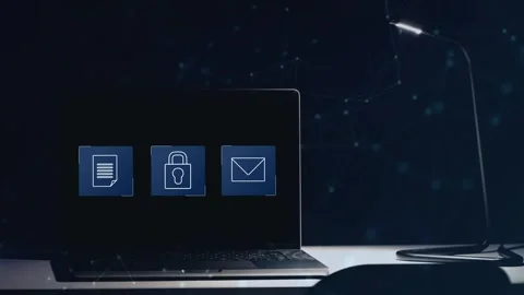 Data protection and cybersecurity concept, Stock Footage 281540571
