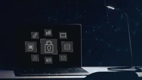 Data protection and cybersecurity concept, Stock Footage 281540634