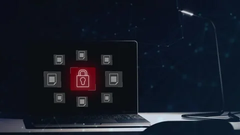 Data protection and cybersecurity concept, Stock Footage 281540644