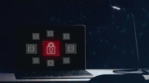 Data protection and cybersecurity concept, Stock Footage 281540658