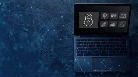 Data protection and cybersecurity concept, Stock Footage 281540694