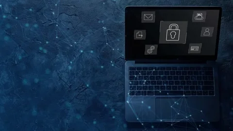 Data protection and cybersecurity concept, Stock Footage 281540706