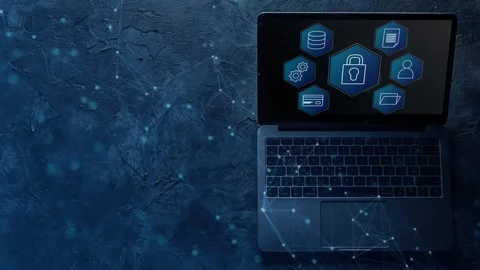 Data protection and cybersecurity concept, Stock Footage 281540731