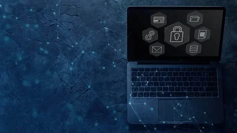 Data protection and cybersecurity concept, Stock Footage 281540733