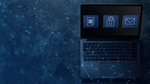 Data protection and cybersecurity concept, Stock Footage 281540766