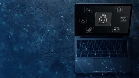 Data protection and cybersecurity concept, Stock Footage 281540786